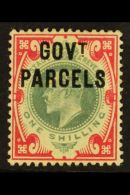 GOVT. PARCELS 1902 1s Dull Green And Carmine, SG O78, Mint With Light Horizontal Crease, Cat £1350. For More... - Unclassified