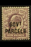 GOVT. PARCELS 1902 6d Pale Dull Purple, SG O76, Very Fine Mint, Cat £275. For More Images, Please Visit... - Unclassified