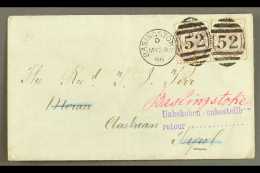 1886 (28 MAY) COVER TO AUSTRIAN TYROL Bearing 1883-84 3d Lilac Pair With Good Colour, SG 191, These Tied By Fine... - Sonstige & Ohne Zuordnung