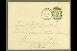 1885 (3 DEC) COVER TO NATAL Bearing 1883-84 6d Dull Green, SG 194, With Good Colour, And Tied By Fine "STOCKWELL /... - Other & Unclassified