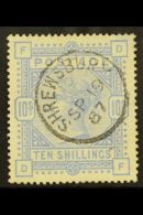 1883 - 4 10s Cobalt, On White Paper, SG 182, Fine Used. Small Thin Area To Top Right Corner Perfs Otherwise Well... - Autres & Non Classés