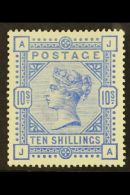 1882 10s Ultramarine, SG 183, Superb Mint Og. Lovely Well Centerd Stamp. For More Images, Please Visit... - Other & Unclassified