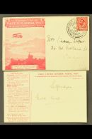 1911 FIRST AERIAL POST COVER Illustrated Envelope In Scarlet, Franked 1d, Clear & Full Strike Of "FIRST UNITED... - Other & Unclassified