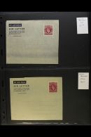 AEROGRAMMES 1943-1951 Fine Unused Collection Of All Different Air Letter Sheets, All Identified, Inc 1943 6d (x4,... - Other & Unclassified