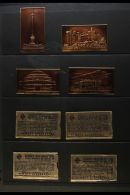 BRONZE PLAQUE CARDS INTERNATIONAL TOBACCO CO. LTD. 1934 "Famous Buildings And Monuments Of Britain" (small Size) -... - Otros & Sin Clasificación