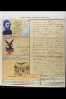 CIVIL WAR 1862-63 An Interesting Group Displayed And Written Up On Album Pages, With A Page Entitled "Union Forces... - Andere & Zonder Classificatie