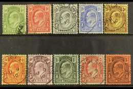 1909-11 ½d To 3s Definitive Set Complete, SG 117/126, Very Fine Used. (10 Stamps) For More Images, Please... - Turks & Caicos (I. Turques Et Caïques)