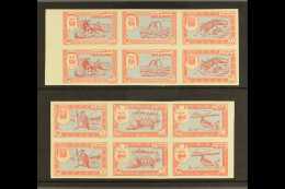 UNISSUED STAMPS. 1963 (c) Animals Blue & Rose Complete Never Hinged Mint Set Of 10np, 30np & 50np Values... - Dubai