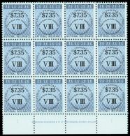 REVENUES NATIONAL INSURANCE 1990 $7.35 Dark Blue, Barefoot 14, Superb Never Hinged Mint Marginal IMPRINT BLOCK Of... - Trinité & Tobago (...-1961)