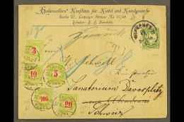 1891 SPECTACULAR POSTAGE DUE COVER. 1891 (24 Oct) Cover From Bavaria Bearing 5pf Stamp (should Have Been 68pf!),... - Andere & Zonder Classificatie
