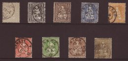 1862 Complete Set, Michel 20/28, Very Fine Cds Used. (9 Stamps) For More Images, Please Visit... - Sonstige & Ohne Zuordnung