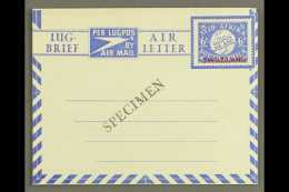 1949 AIR LETTER 6d Ultramarine On White, Sender's Details Vertical Lines On Reverse, Afrikaans First, H&G 11,... - Swaziland (...-1967)