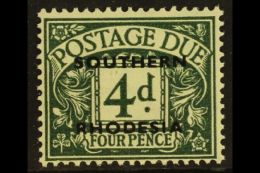 1951 POSTAGE DUE 4d Dull Grey Green, SG D6, Very Fine Mint, Scarce! For More Images, Please Visit... - Südrhodesien (...-1964)