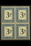 POSTAGE DUE 1950-8 3d Deep Blue & Blue, SWALLOW VARIETY In Block Of 4, SG D41b, Very Fine Mint. For More... - Non Classés