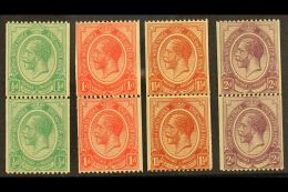 1913-24 KGV Coil Pairs With Joins, Complete Set, SG 18/21, Very Fine Mint (4 Pairs). For More Images, Please Visit... - Ohne Zuordnung