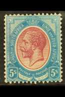 1913-24 5s Purple & Blue, SG 15, Superb, Very Lightly Hinged Mint. For More Images, Please Visit... - Ohne Zuordnung