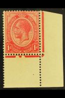 1913-24 1d Rose-red, Plate 2 Corner Marginal Example With Two Cuts In Jubilee Line, SG 3, Never Hinged Mint, Few... - Zonder Classificatie