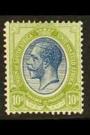 1913-24 10s Deep Blue & Olive-green, SG 16, Superb, Very Lightly Hinged Mint. For More Images, Please Visit... - Sin Clasificación