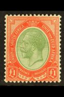 1913-24 £1 Pale Olive-green And Red, SG 17a, Very Fine Mint. Fresh And Attractive! For More Images, Please... - Ohne Zuordnung