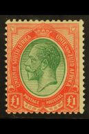 1913-24 £1 Green & Red, SG 17, Superb Mint. For More Images, Please Visit... - Non Classés