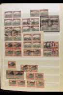 1910-61 MINT & USED STOCK FAT STOCK BOOK With Many Pages Stuffed With Stamps, We See 1910 2½d Mint... - Unclassified