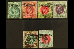 OFFICIALS 1904 Ed VII Set To 1s Complete, SG O1/6, Fine To Very Fine Used. (6 Stamps) For More Images, Please... - Non Classés