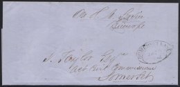COGH 1862 (29 Jan) Cover From Pearston To Somerset East, With Dated Oval Handstamp In Red, And Arrival Oval Cancel... - Zonder Classificatie