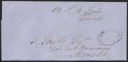 COGH 1862 (29 Jan) Cover From Pearston To Somerset East, With Dated Oval Handstamp In Red, And Arrival Oval Cancel... - Non Classés