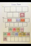 1907-1968 FINE MINT COLLECTION On Pages, ALL DIFFERENT, Inc 1913 Set, 1914-23 Set To 6d, 1939-51 Set, 1956-63 Set... - British Solomon Islands (...-1978)