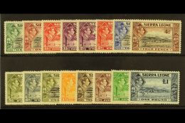 1938-44 Pictorials Set Complete, SG 188/200, Very Fine Mint (16 Stamps) For More Images, Please Visit... - Sierra Leone (...-1960)