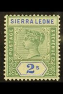 1896 2s Green And Ultramarine, SG 83, Never Hinged Mint. For More Images, Please Visit... - Sierra Leona (...-1960)