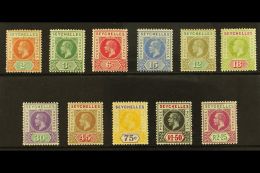 1912 Geo V Set, Wmk CA, SG 71/81, Fine And Fresh Mint. (11 Stamps) For More Images, Please Visit... - Seychellen (...-1976)