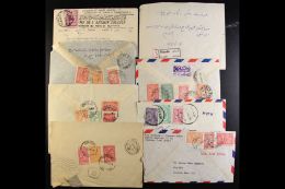 1950s COMMERCIAL COVERS Colourful And Attractive Group Of Airmail Covers Bearing A Wide Range Of Adhesives... - Saudi-Arabien