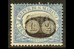 POSTAGE DUES 1931 2L On 10c With Surcharge In Black Misplaced Downwards, Sassone 45c, Very Fine Mint, Very Lightly... - Otros & Sin Clasificación