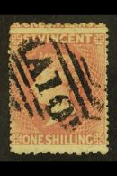 1872 1s Lilac Rose, Wmk Small Star, Perf 11 To 12½ X 15, SG 20, Very Fine Used With Neat A10 Cancel. For... - St.Vincent (...-1979)