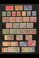 1937-50 MINT KGVI COLLECTION On A Stockpage. Includes 1937 Coronation Set, 1938-50 Definitives With Various Perfs... - St.Kitts Und Nevis ( 1983-...)
