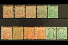 1862-76 CLASSIC ISSUES. An Attractive Mint & Unused Range On A Stock Card. Includes 1862 Perf 13 Unused 1d... - St.Christopher-Nevis & Anguilla (...-1980)