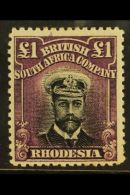 1913-19 £1 Black & Purple Perf 14 (Head II), SG 242, Fine Mint For More Images, Please Visit... - Other & Unclassified