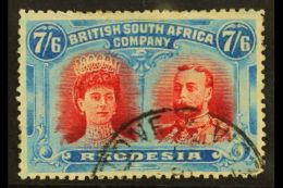 1910-13 7s 6d Carmine And Bright Blue, SG 162, Good Colours And Neat Part Livingstone Cds For More Images, Please... - Sonstige & Ohne Zuordnung