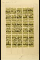 1909 4d Olive Overprinted "RHODESIA.", SG 105, Right Hand PART SHEET OF THIRTY (5 X 6), With Full Margins To Three... - Otros & Sin Clasificación