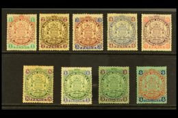 1896-97 Arms Set, SG 29/37, Fine Mint (9 Stamps) For More Images, Please Visit... - Otros & Sin Clasificación