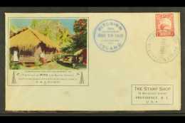 1938 (18 March) Illustrated Cover Bearing NZ 1d Stamp Tied Neat "Pitcairn Island N.Z. Postal Agency" Cds With... - Pitcairninsel
