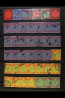 KEY PLATES - FISCALLY USED ACCUMULATION Includes KEVII £1, KGV 2s, 2s6d, 4s, 10s & £1 (these... - Nyassaland (1907-1953)