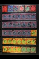 KEY PLATES - FISCALLY USED ACCUMULATION Includes KEVII £1, KGV 2s, 2s6d, 4s, 10s & £1 (these... - Nyasaland (1907-1953)