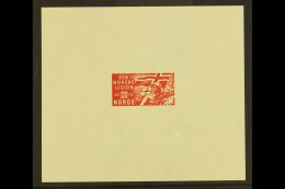 NORWEGIAN LEGION ESSAY. 1941 20o+80o Red DIE PROOF For The Norwegian Legion Issue (as Facit 264, SG 300), Similar... - Andere & Zonder Classificatie