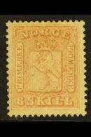 1863-64 8s Rose-pink (SG 17, Facit 8, Michel 9), Mint Regummed, Centered To Top Left But Well Clear Of The... - Sonstige & Ohne Zuordnung