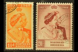 1948 Silver Wedding Set, SG 48/49, Fine Cds Used. (2) For More Images, Please Visit... - Northern Rhodesia (...-1963)