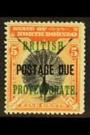 POSTAGE DUES 1902 5c Black And Orange Vermilion, Perf 14½ - 15, SG D41a, Very Fine Mint. For More Images,... - Noord Borneo (...-1963)