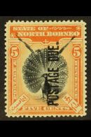 POSTAGE DUES 1901 5c Black And Orange Vermilion, SG D28, Very Fine And Fresh Mint. For More Images, Please Visit... - Nordborneo (...-1963)