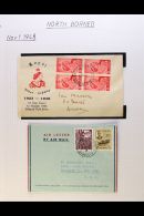 1948-1966 Small Cover Group Written Up On Leaves, Inc Airmail Cover With Multiple Frankings Inc One Registered... - Nordborneo (...-1963)